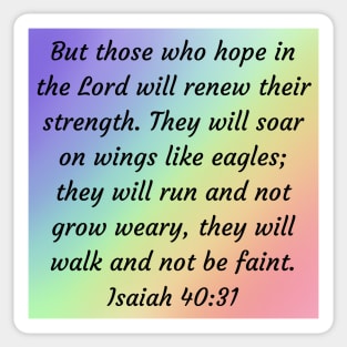 Bible Verse Isaiah 40:31 Sticker